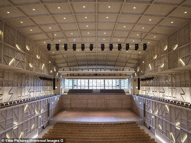 The futuristic structure is nicknamed Le Rosey¿s spaceship for its dome-like design by Bernard Tschumi