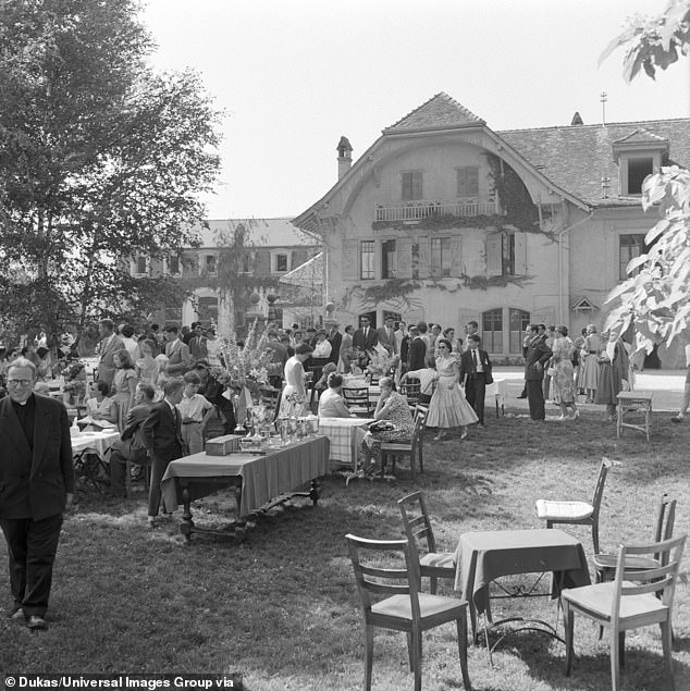 Visiting day at the Institute Le Rosey, 1957