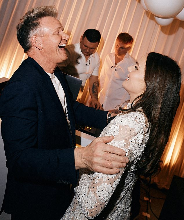 Gordon Ramsay with daughter Holly at her engagement party last year