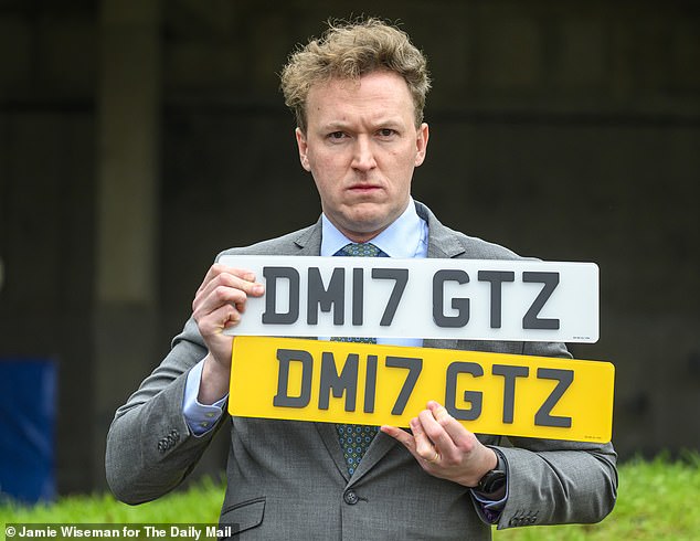 Daily Mail reporter Jack Hardy was able to obtain the ghost plates through an official DVLA-registered supplier, without any checks being carried out