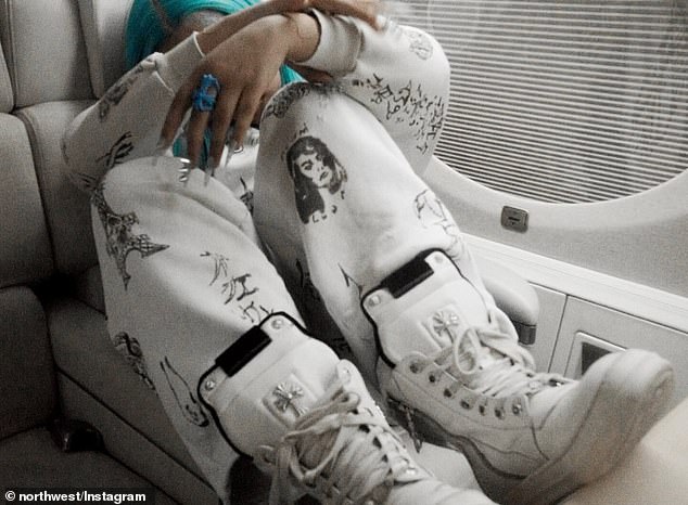 Her latest upload featured snapshots of her posing in her billionaire mother's private jet, Kim Air