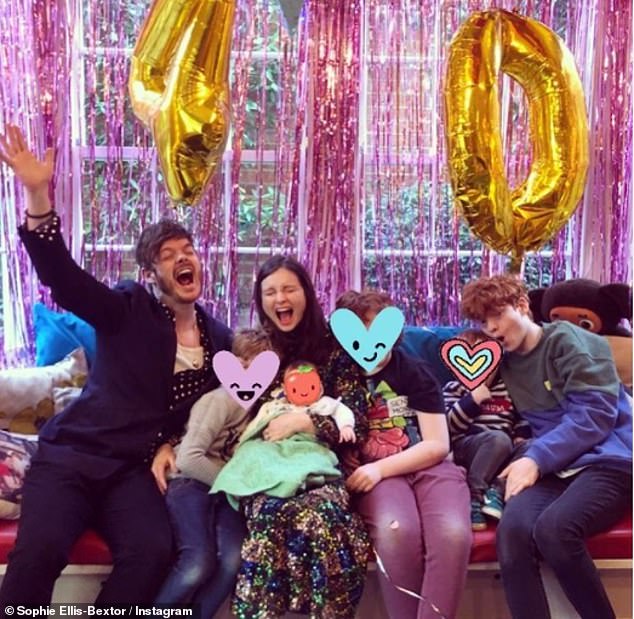 The Murder On The Dancefloor singer, 46, shares five children Sonny, 21, Kit, 14, Ray, 11, Jesse, seven, and Mickey, four, with her husband Richard Jones