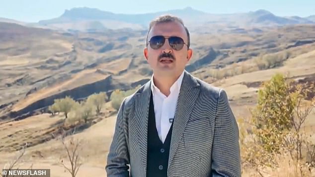 Prof Dr Faruk Kaya (pictured), of Agri Ibrahim Cecen University, said the pieces were found close to the alleged Ark outline at the Dogubayazit site on Turkey's Mount Ararat, according to Turkish media
