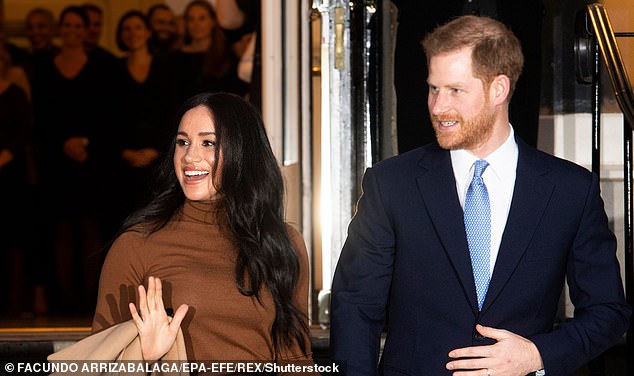 The U-turn decision by the duchess (pictured with Prince Harry) to return to Instagram raised questions given Meghan previously declared it would be unlikely she would ever return to social media given the 'almost unsurvivable' amount of online abuse she received