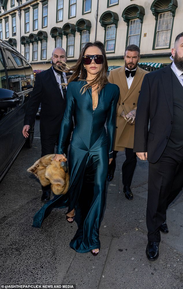 While the big day hasn't been short of family drama, the Ramsay's A-list close friends, The Beckhams, arrived showing their support to the couple