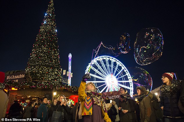 The annual Christmas attraction has attracted celebrities including Cole Palmer, Louise Redknapp and Kyle Walker this year