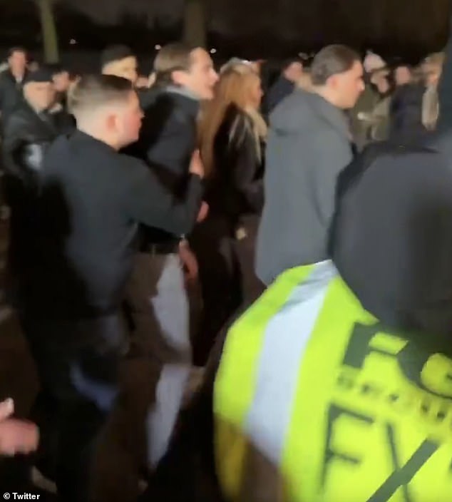 Social media users joked that 'it wouldn't be Christmas without a fight at Winter Wonderland'