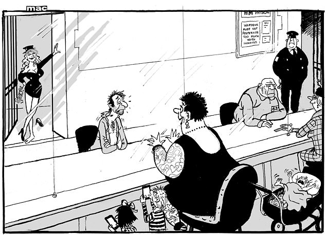 MAY: 'Wonderful news sweetheart - you're being released early!'