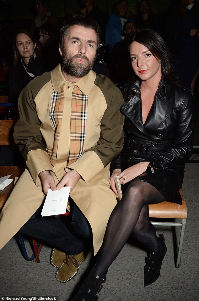 Liam Gallagher and fiancee Debbie Gwyther pictured together in 2018