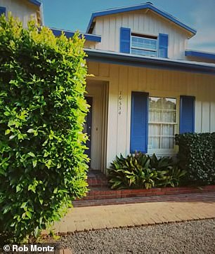 Montz's childhood home before the fires