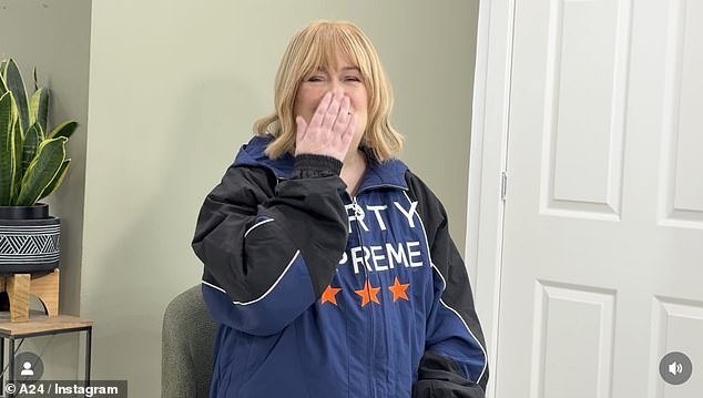 And in return, the singer donned the coveted jacket to film a special tribute to Timothée for his birthday, singing him Happy Birthday, before blowing him a kiss