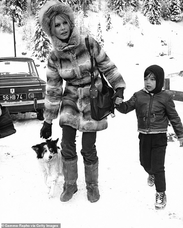 Bardot had little to do with her son Nicolas during his childhood after she gave Charrier custody of him when they divorced