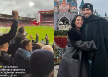 Maya Jama laughs about 'whole different experience' cheering on Ruben Dias in Man City away crowd at Nottingham Forest