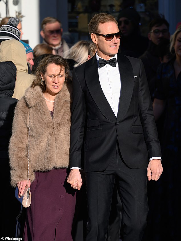 Dan attended the ceremony with his wife Sarah