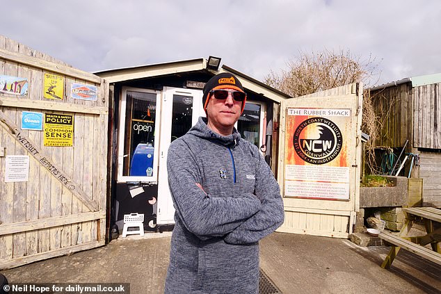 Mark Graham, who has run North Coast Wetsuits for 21 years, said the proposed farm has caused major worry for local businesses