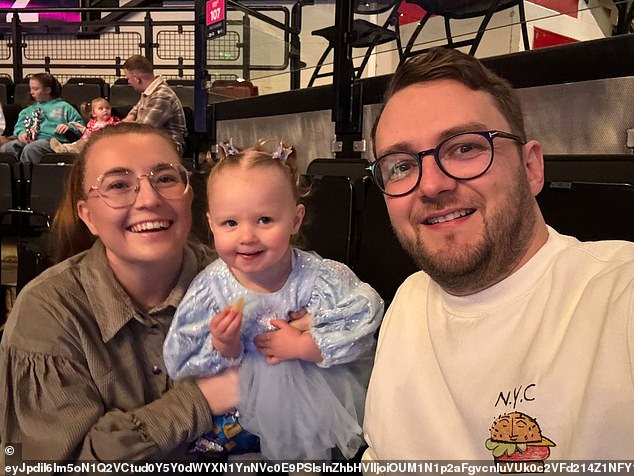 Isobel is pictured with her parents, Tamara and Aaron. Tamara described her daughter as 'gifted' and a 'magic girl'