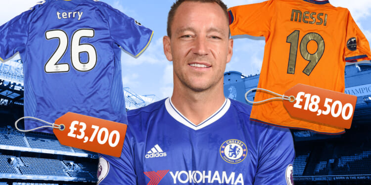John Terry selling Chelsea shirt from penalty shootout slip vs Man Utd and 'full-kit' trophy-lift top in £120k auction