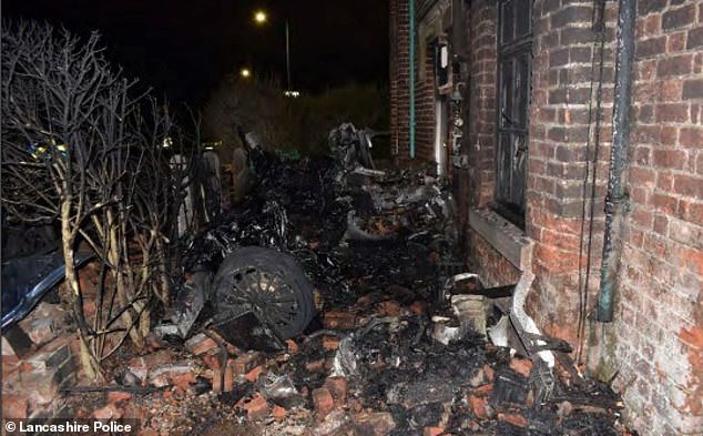 Hocking was flung from the car and his passenger had to be pulled free from the wreckage