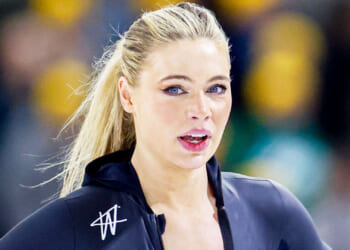 Jake Paul’s fiancee Jutta Leerdam in wardrobe malfunction as she bounces back from horror fall in Olympic qualification