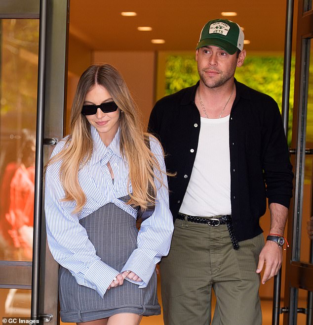 Since their split Sydney has begun dating record executive Scooter Braun, 44, after they sparked up romance rumours back in June (pictured together in October)