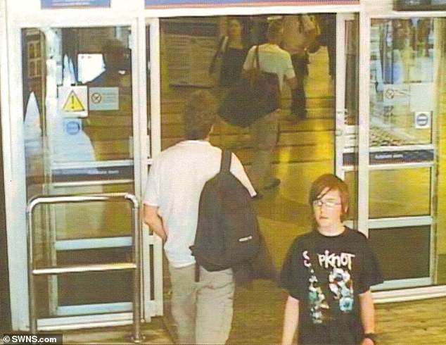 The last known sighting of Andrew Gosden, leaving King's Cross station in London on September 14 2007