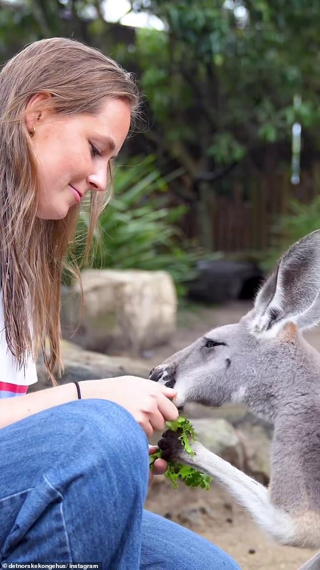 The young royal showed off her natural beauty by going almost make-up free for the outing and even arrived with wet hair