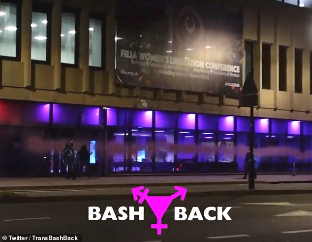In October members of the transgender activist group vandalised a feminist conference in Brighton