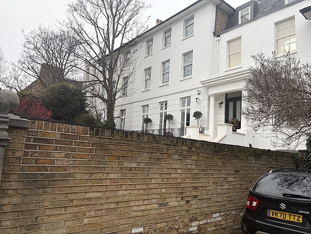 Pictured: The couple have resorted to using metal spikes to keep foxes out of their property