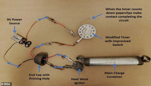 After confessing to planting the bombs, Cole allegedly told investigators how he built them