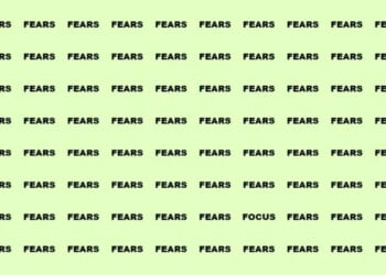 You've got eagle eyes if you can spot the 'Focus' in a sea of 'Fears' in this New Year's brainteaser in 12 seconds