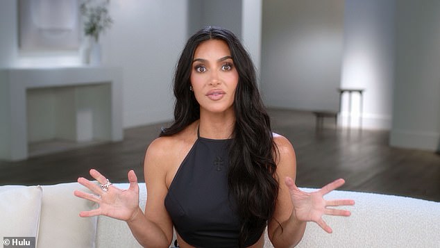 While on the subject of the luxury homes celebrities' own, the king of interiors hit out at the Kardashian's 'achingly empty tundra of beige space' (Kim Kardashian pictured)