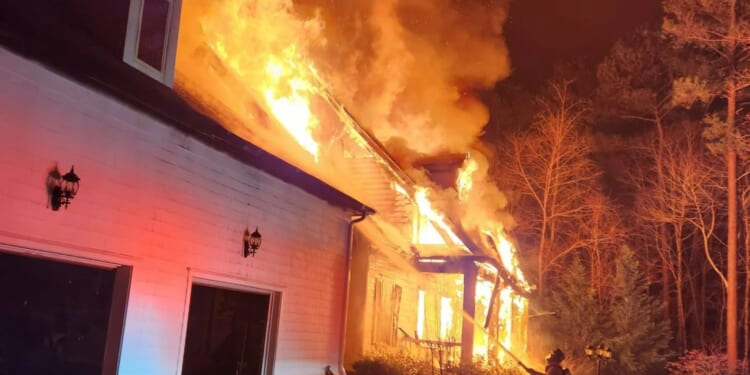 Fire engulfs home owned by NASCAR driver Denny Hamlin as two rushed to hospital