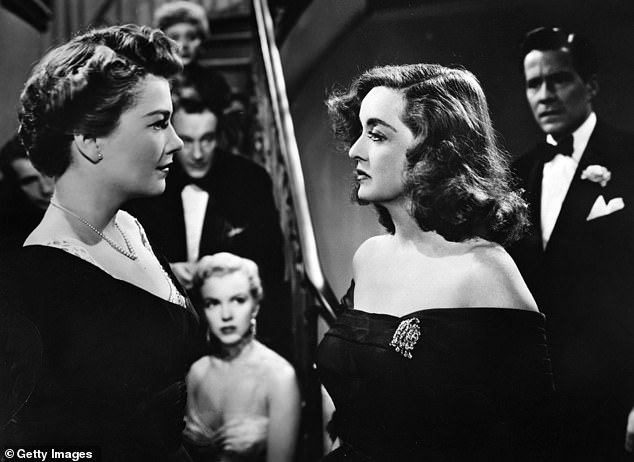 Anne Baxter (left) and Bette Davis as Eve and Margo in the 1950 classic All About Eve, where a young woman insinuates herself into every aspect of a friend's life