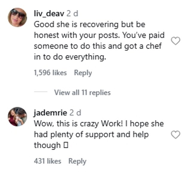 However others were quick to rush to Jamie's defense as they wrote: 'Why is everyone so negative'