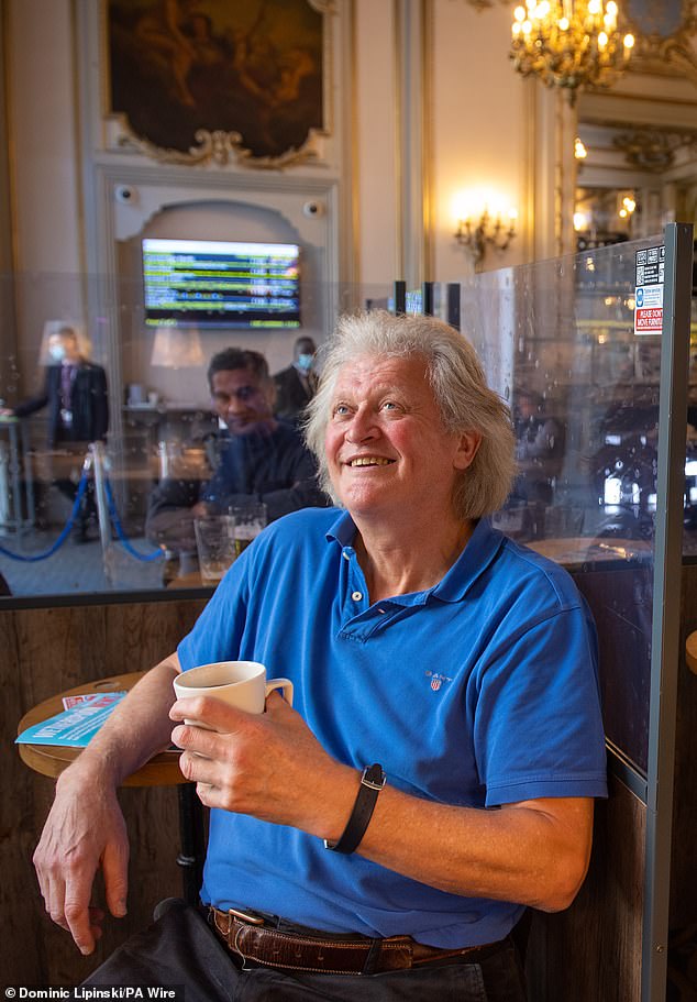 Founder and chairman of Wetherspoon Sir Tim Martin is pictured here in October 2020