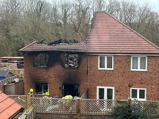 The extent of the damage caused by the fire seen on Monday, December 29