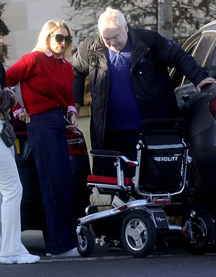 Eamonn was seen getting into his wheelchair