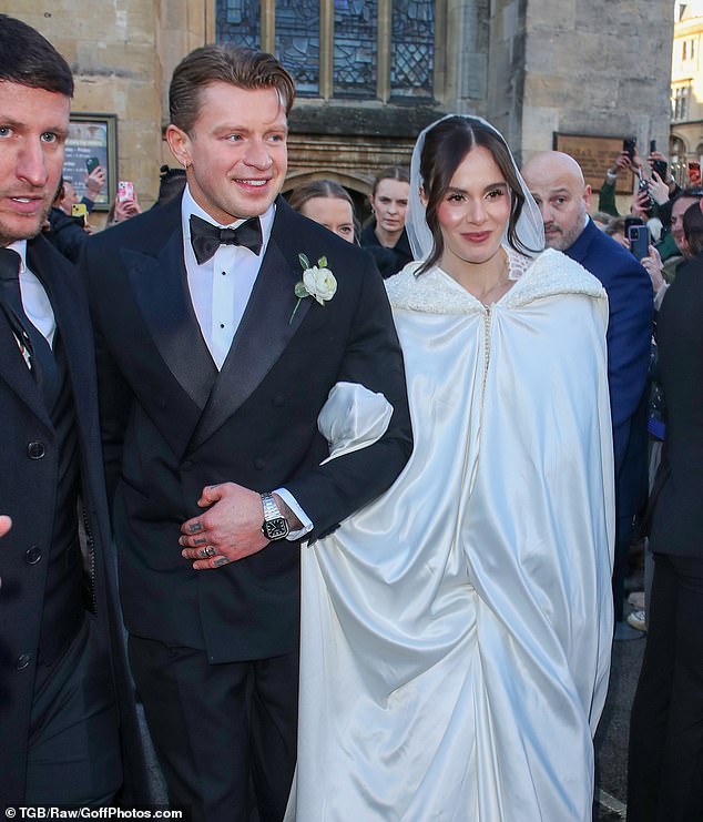 Ramsay, 59, gushed at how beautiful Holly looked and told Adam he was a 'lucky man', adding: 'Look at Tana and that's what you have to look forward to'