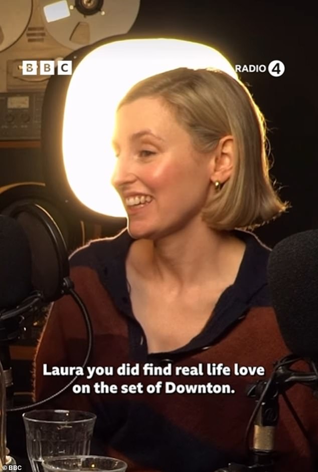 Asked whether she found real life love on set, Laura replied: 'I did yes. Michael Fox who plays Andy Parker, yeah he's my fella!'