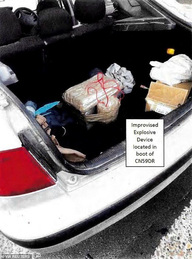 The Akrams also had another bomb in the boot of their Hyundai car parked nearby