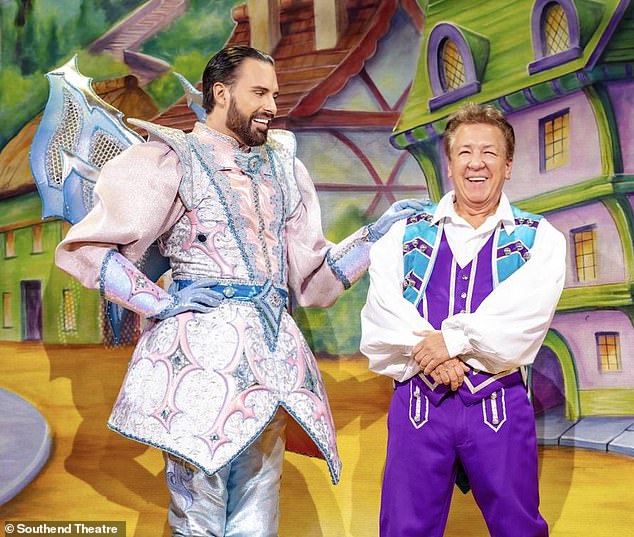 The TV presenter is currently starring as the Fairy Godfather in Cinderella at Southend Cliffs Pavilion, alongside Strictly Come Dancing star Ross King, who plays Buttons