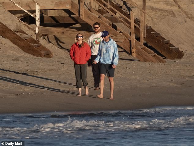 The group have taken shelter at a Southern California beach house, where they marked Romy's 28th birthday over the weekend