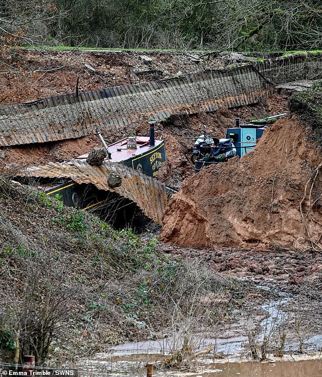 Last week crews battled through 'unstable ground and rapidly moving water' as they began to rescue 14 members of the public