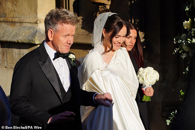 Gordon Ramsay reportedly made a brutal dig at his new son-in-law's parents in the speech at his daughter Holly's wedding to the swimmer on Saturday