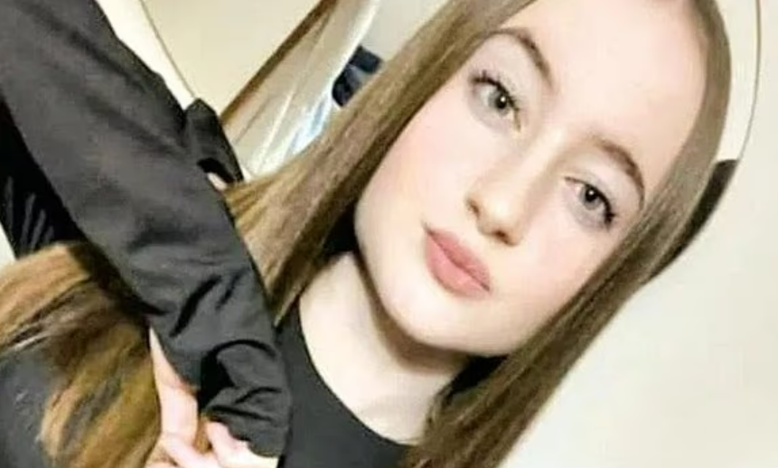 A young woman with long brown hair.