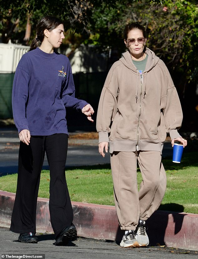 Hatcher was joined on the outing by her 28-year-old daughter Emerson Tenney