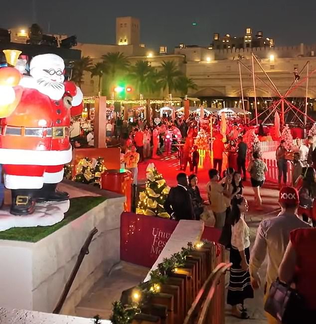 Christmas has become somewhat of a spectacle in the Emirate where Islam is the main religion, with extravagant markets, carol singing shows, and their own rendition of Winter Wonderland