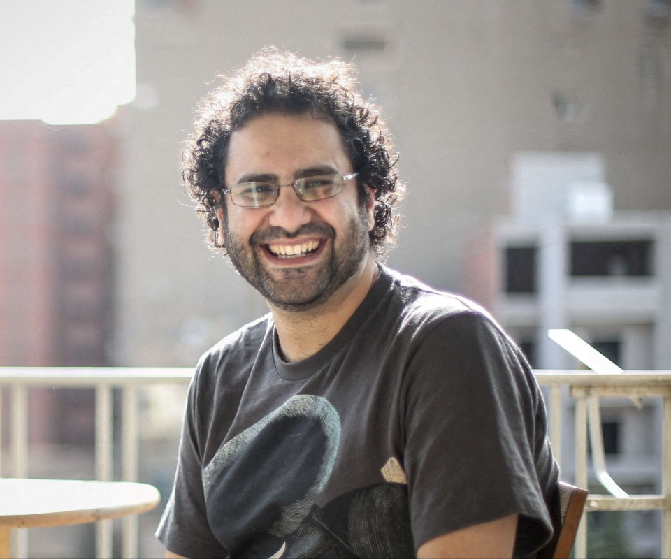 Egyptian-British hunger striker Alaa Abd el-Fattah.