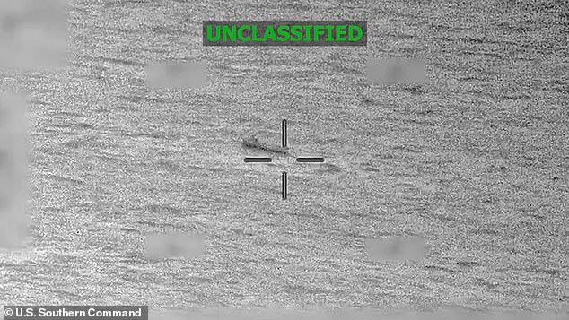 The US Southern Command confirmed the 'lethal strike' on Monday, revealing it was conducted on the orders of Secretary of Defense Pete Hegseth