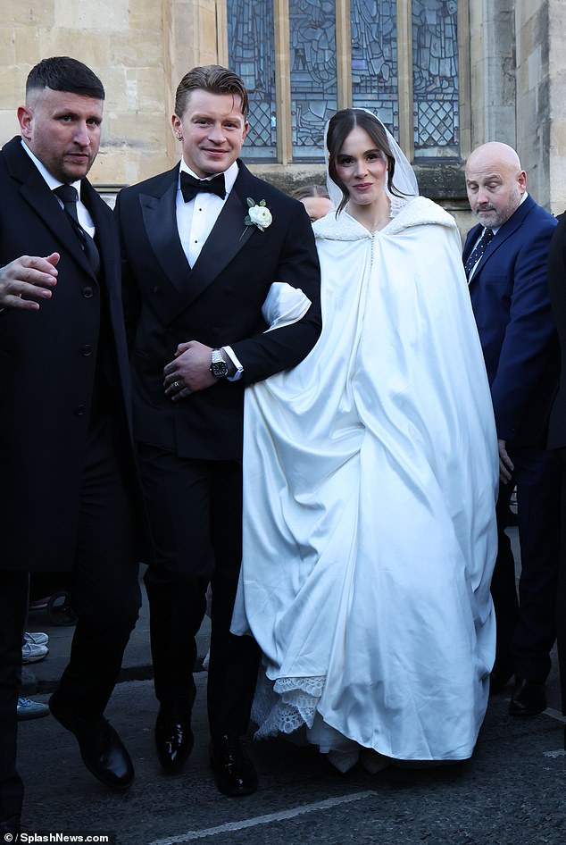 The only member of Adam's family to attend their special day was his sister Bethany who was a bridesmaid - but it has been claimed his dad was offered a late invite